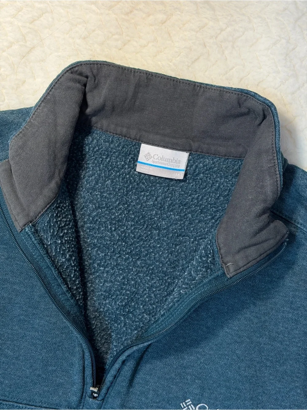 Columbia Men's Half-Zip Sweater - Teal Green